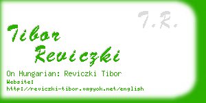 tibor reviczki business card